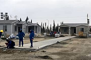 3 Seperate Prefabricated Housing Installation in Azerbaijan