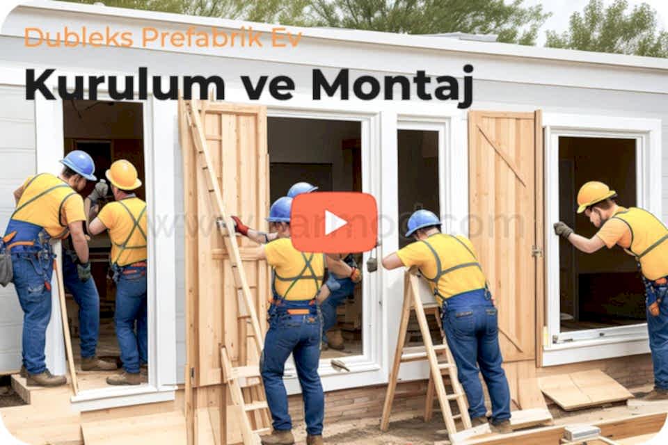 Dubleks Prefabrik Ev Kurulum ve Montaj