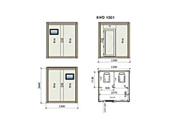 KW2 230X230 WC - Yer Taşlı Konteyner