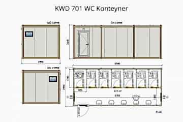 KWD 701 Wc Konteyner
