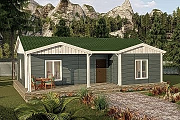 87 m2 2+1 Prefabrik Ev Model: Köyceğiz