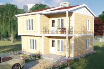 136 m² Prefabrik Villa Modeli: Anadolu