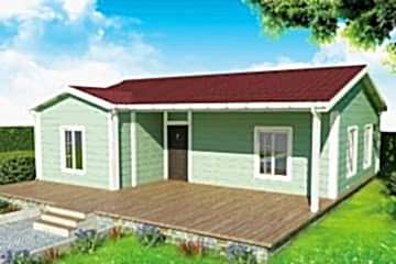 86 m2 2+1 Prefabrik Ev Model: Ihlamur Kasrı