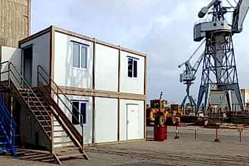 MİLGEM Projesi İçin Tersane Sahasına Konteyner Ofis