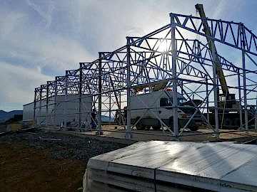 Modern Tarıma Çelik Hangarlar | Gürcistan